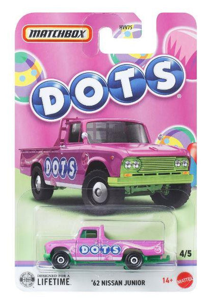 Matchbox Candy 2026- Dots '62 Nissan Junior by Mattel