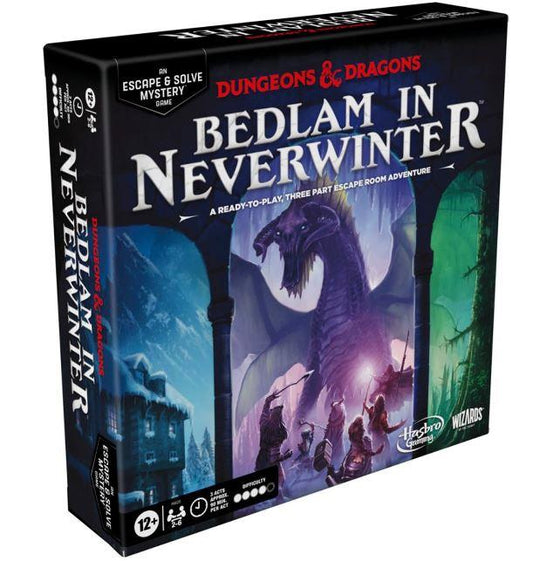 Dungeons & Dragons Bedlam in Neverwinter Game By Hasbro Board Game