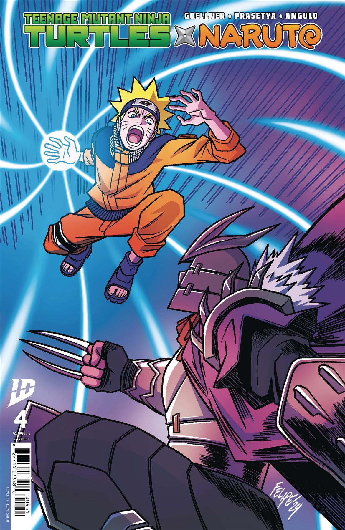 Teenage Mutant Ninja Turtles X Naruto #4 25 Copy Smith 25 Copy Smith Idw-prh Comic Book 2025