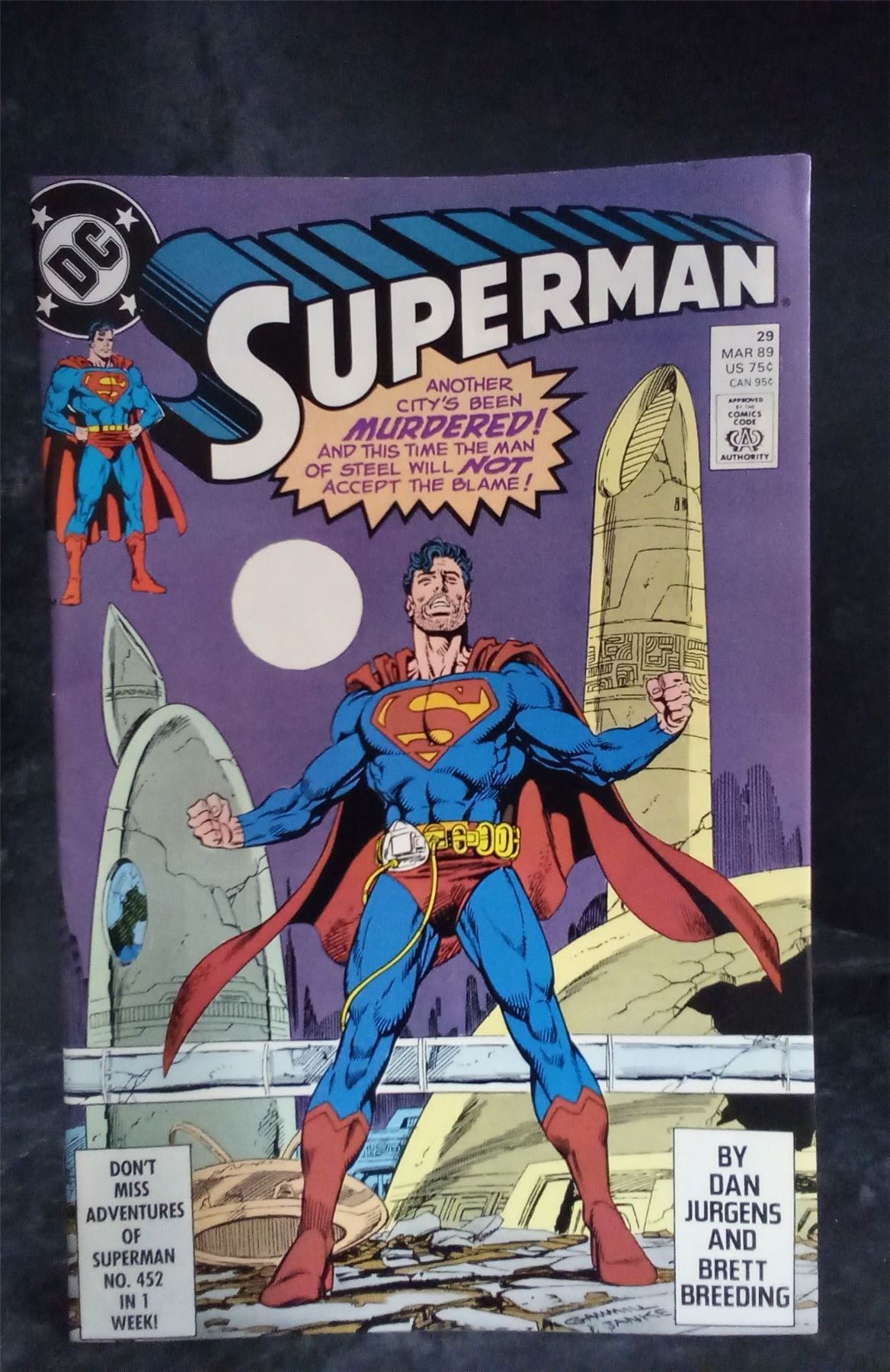 Superman #29 1989 DC Comics Comic Book