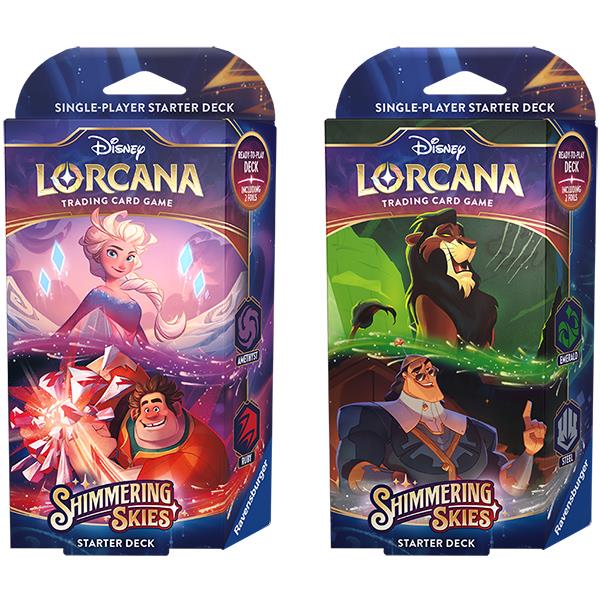 Disney Lorcana Shimmering Skies Starter Deck Emerald / Steel