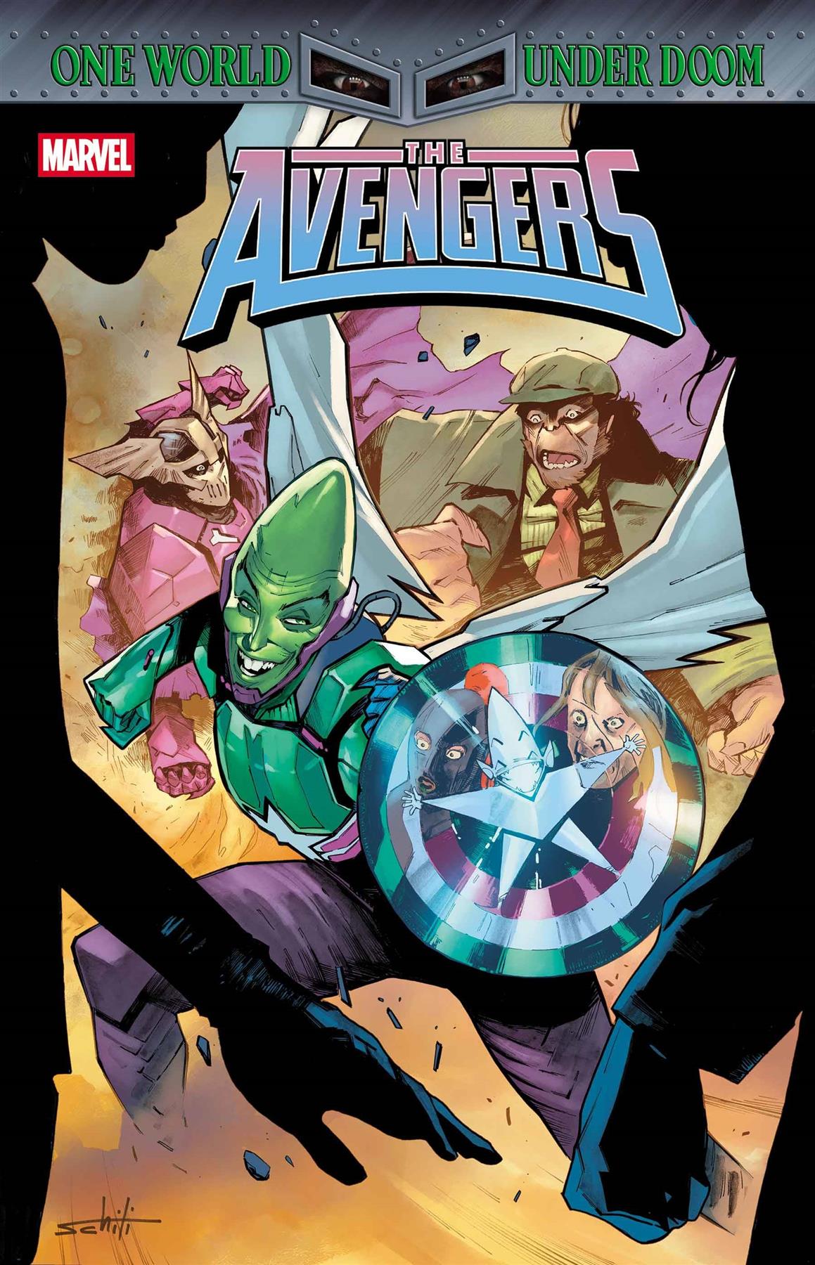Avengers #26 Valerio Schiti Impossible Man Pop-up Var Valerio Schiti Impossible Man Pop-up Var Marvel Prh Comic Book 2025