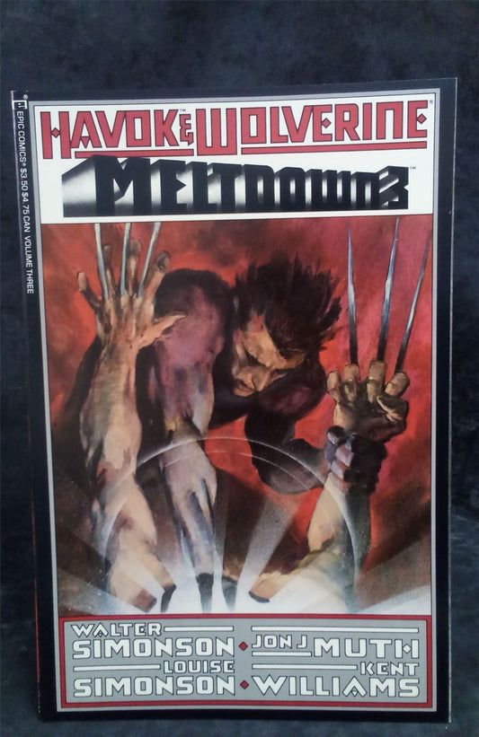 Havok & Wolverine: Meltdown #3 1988 Marvel Comics-knights Comic Book
