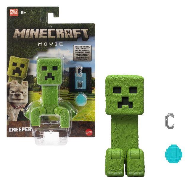 A Minecraft Movie Creeper Action Figure by Mattel