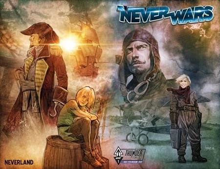 Neverwars Petr Pan Neverland #1 (one Shot) Cvr B 5 Copy Erwin Arroza Unlock Wraparound Var Massive Publishing Comic Book