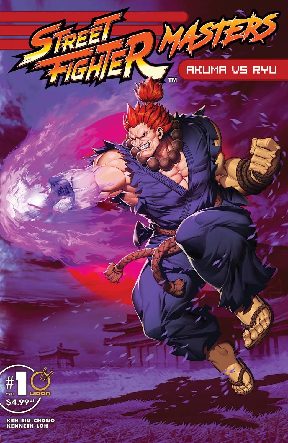 Street Fighter Masters: Akuma Vs Ryu #1 Cvr C Genzoman Akuma Udon Entertainment Inc Comic Book