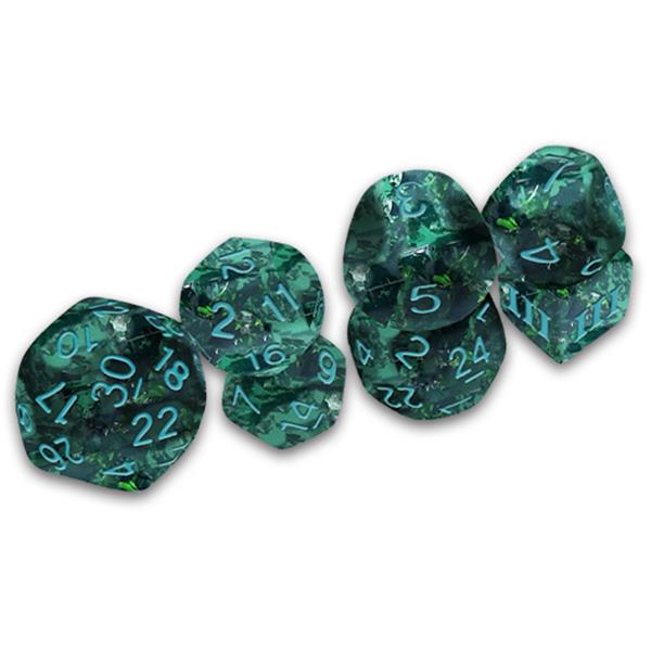 7-Die Funky DCC Set Grecian Vase Verdigris By Goodman Games