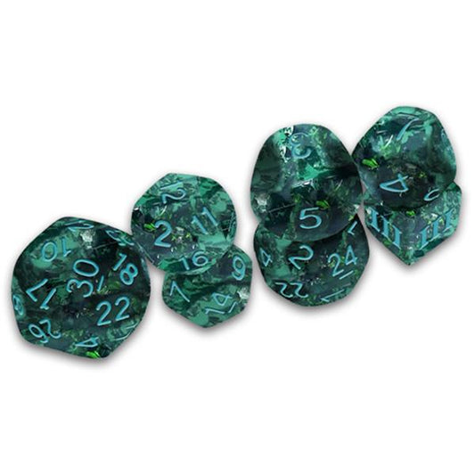 7-Die Funky DCC Set Grecian Vase Verdigris By Goodman Games