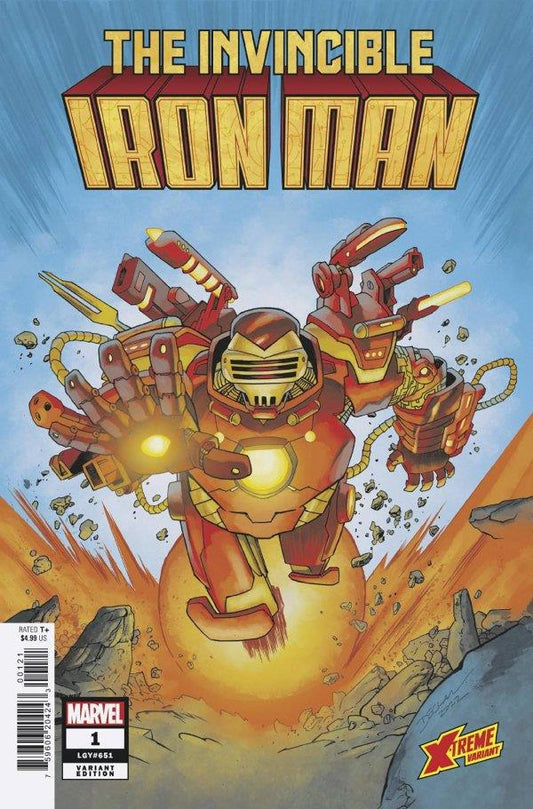 Invincible Iron Man #1 Shalvey X-treme Marvel Var (Shalvey X-treme Marvel Var) Marvel Prh Comic Book 2022