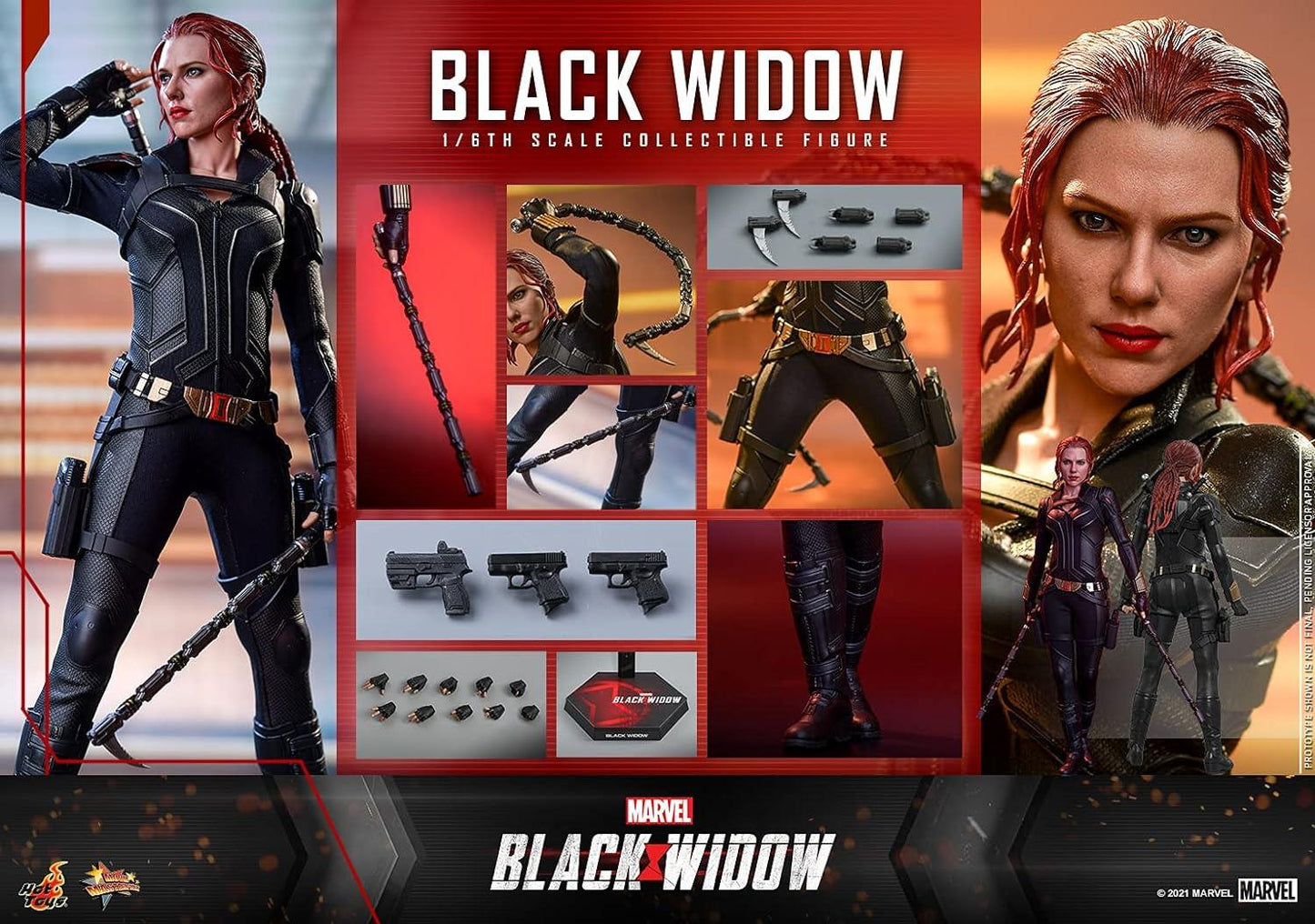 Hot Toys Movie Masterpiece 1:6 Scale Black Widow Action Figure