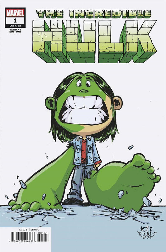 Incredible Hulk #1 Skottie Young Var (Skottie Young Var) Marvel Prh Comic Book 2023