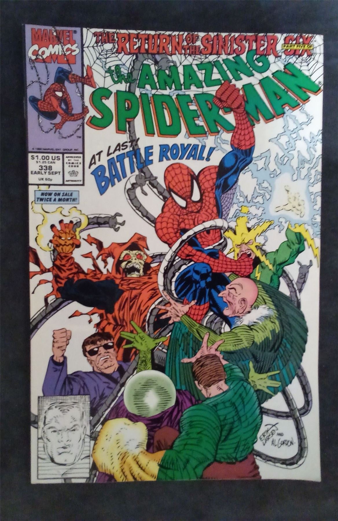 The Amazing Spider-Man #338 1990 marvel Comic Book