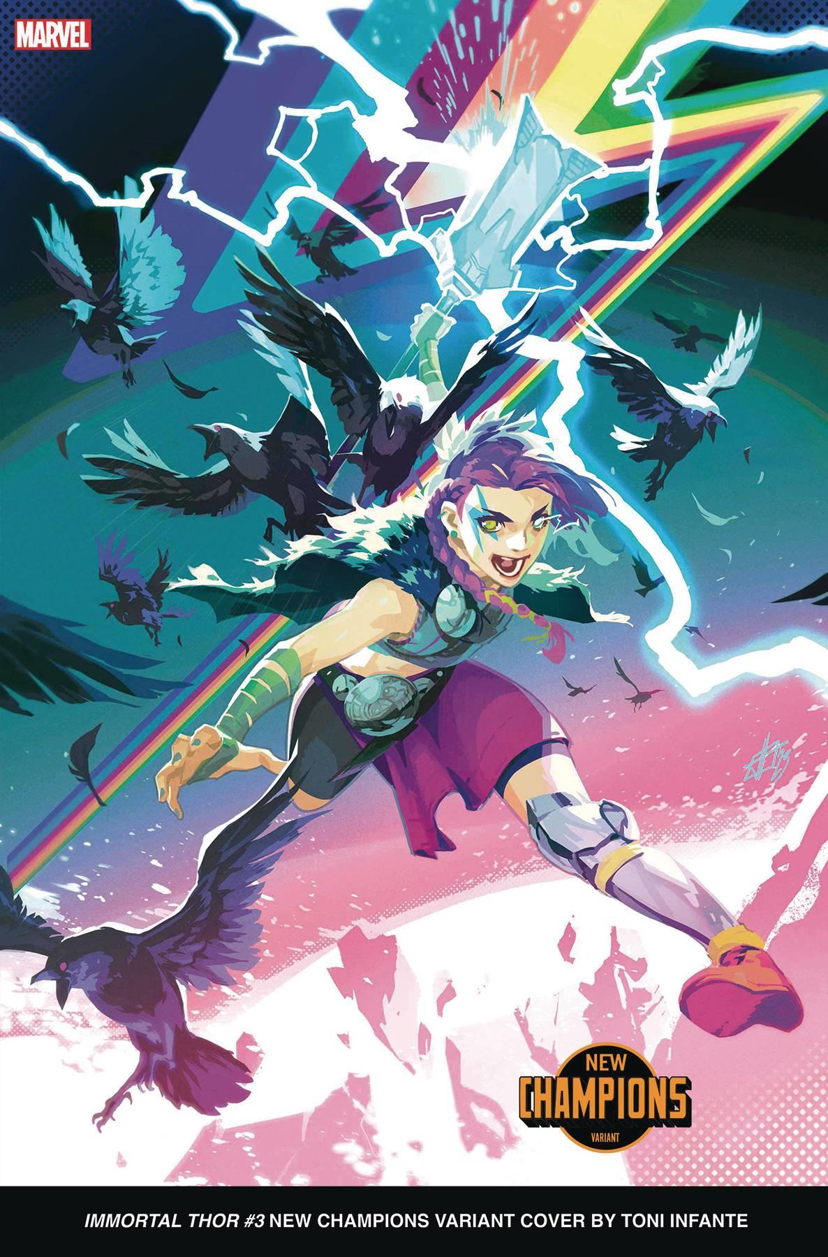 Immortal Thor #3 Toni Infante New Champions Var (Toni Infante New Champions Var) Marvel Prh Comic Book 2023