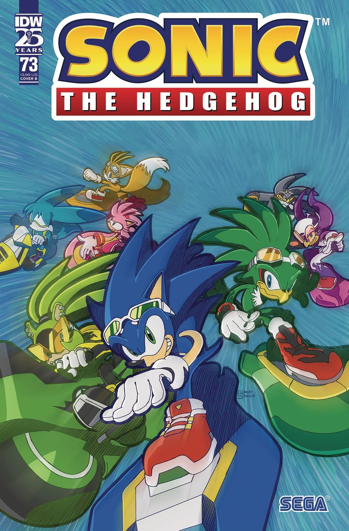 Sonic The Hedgehog #73 Cvr B Fonseca Idw-prh Comic Book