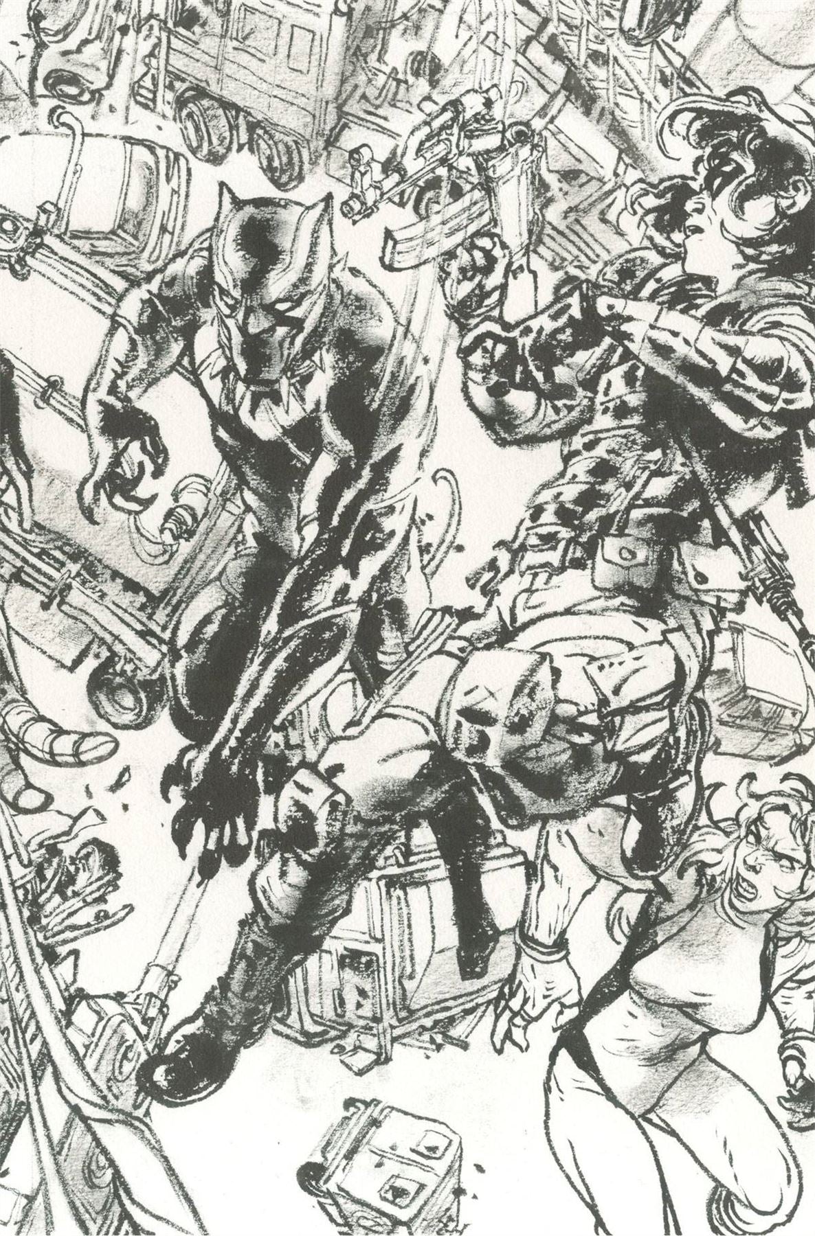 Civil War Ii #7 (Gi B&w Virgin Connecting H Var) Marvel Comics Comic Book