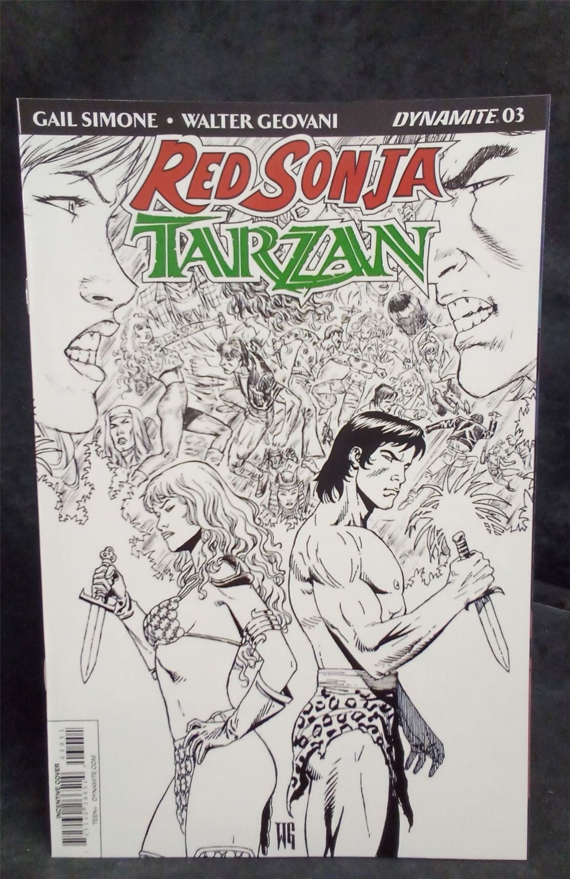 Red Sonja/Tarzan #3 Cover E 2018 Dynamite Entertainment Comic Book