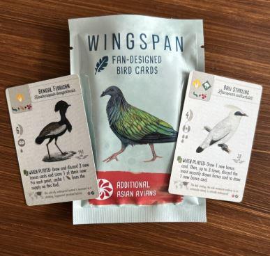 Wingspan Fan-Designed Additional Asian Avians Pack Set 1 Board Game by Stonemaier Games
