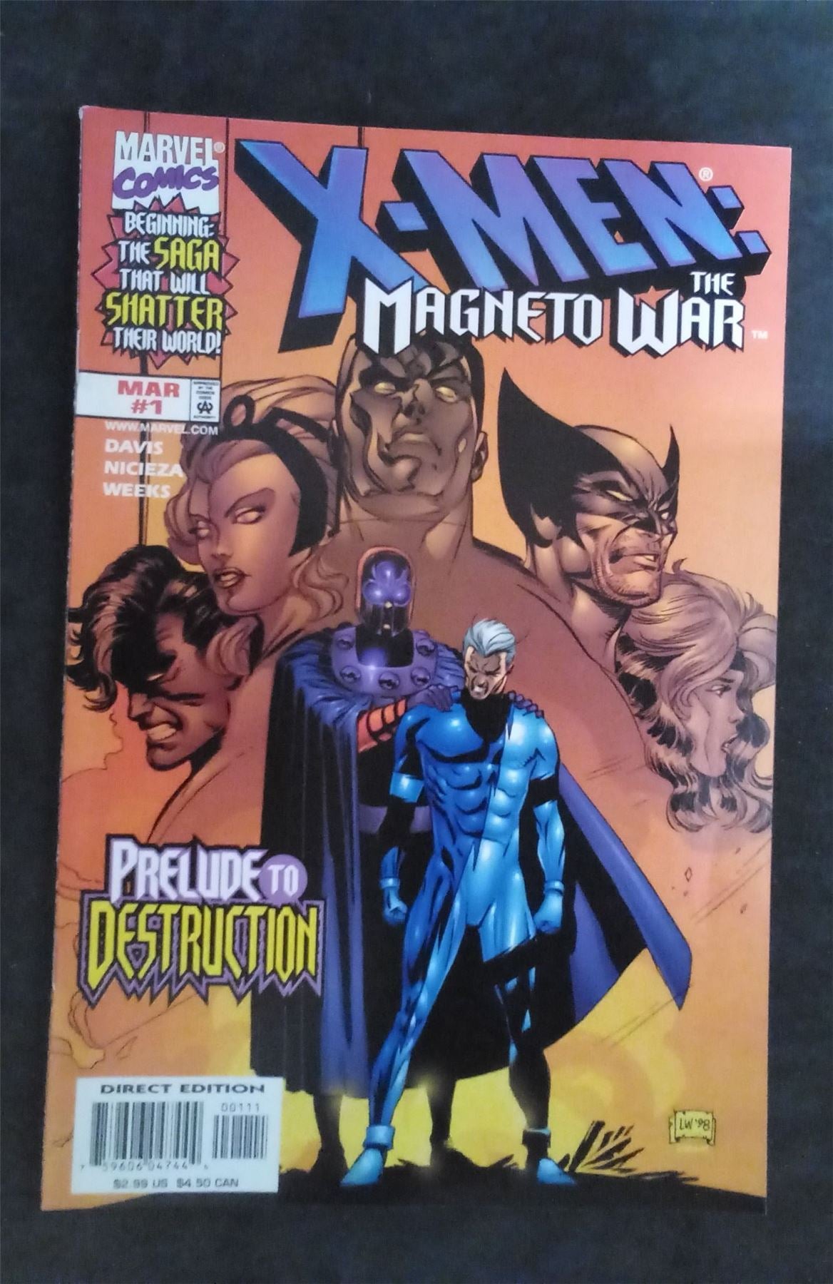 X-Men: Magneto War 1999 marvel Comic Book