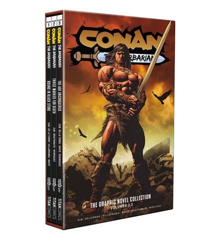 Conan The Barbarian Tp Vol 01-03 Slipcase Set Regular Edition Mike Deodato (mr) Titan Comics Comic Book
