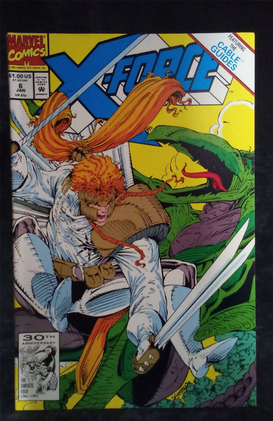 X-Force #6 Direct Edition 1991 Marvel Comics Comic Book