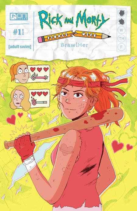 Rick And Morty Presents Finals Week Brawlher #1 (of 5) Cvr A Beck Kubrick Oni Press Comic Book