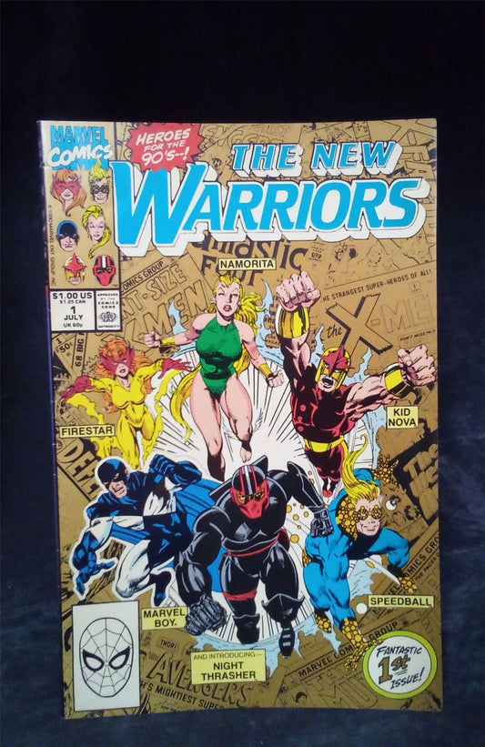 The New Warriors #1 Second Print Cover 1990 Marvel Comics Comic Book