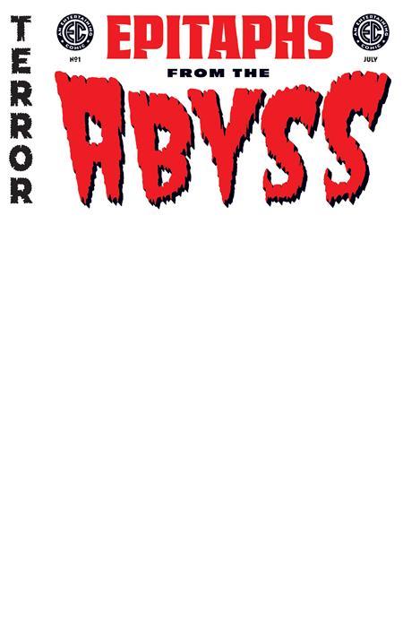 Ec Epitaphs From The Abyss #1 (of 5) Cvr E Blank Var Oni Press Comic Book