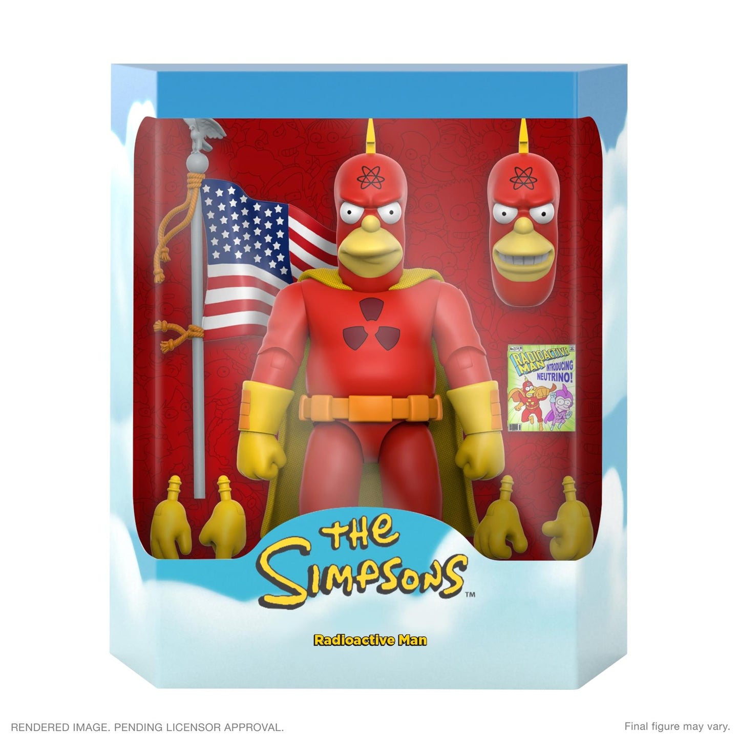 Ultimates The Simpsons Wave 4 Radioactive Man Action Figure