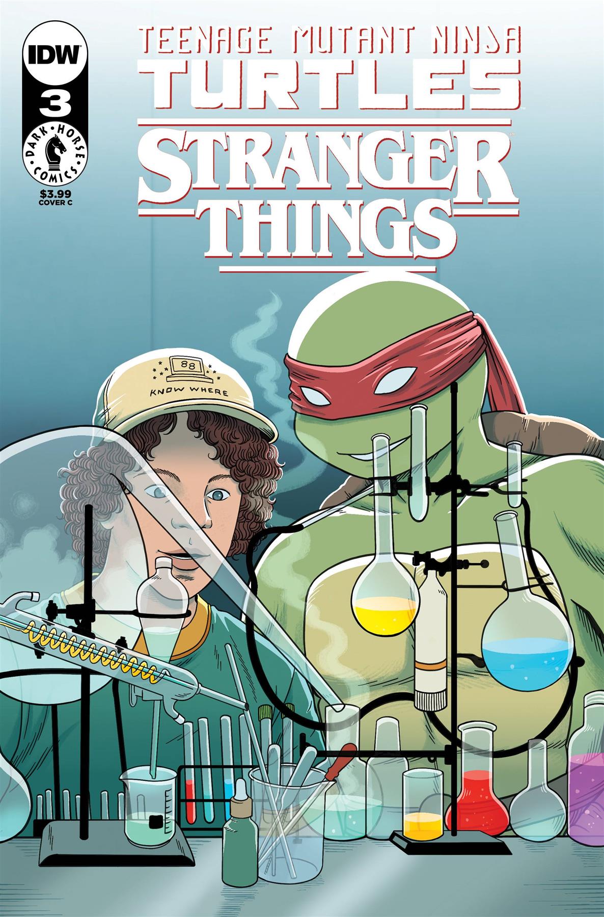 Tmnt X Stranger Things #3 Cvr C Woodall Idw-prh Comic Book
