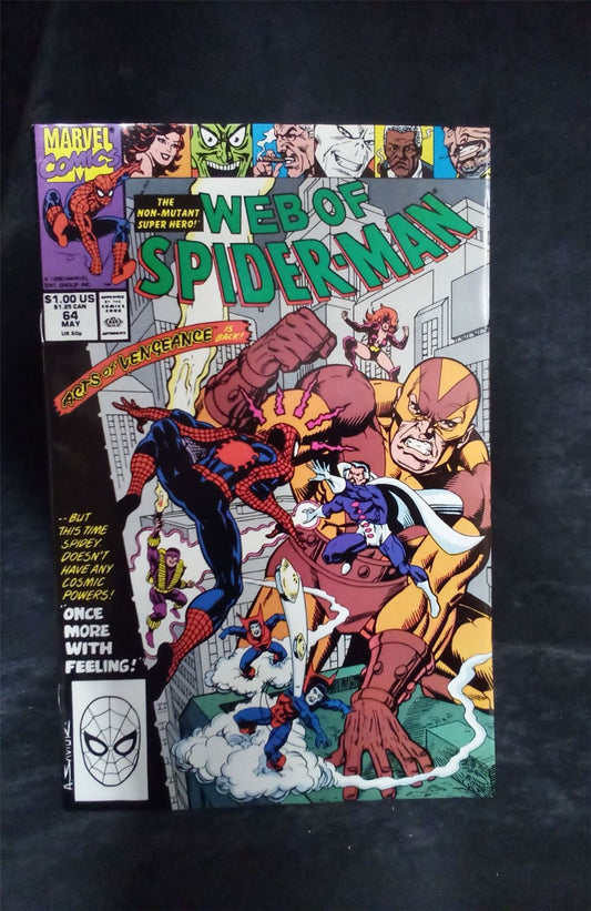 Web of Spider-Man #64 1990 Marvel Comics Comic Book