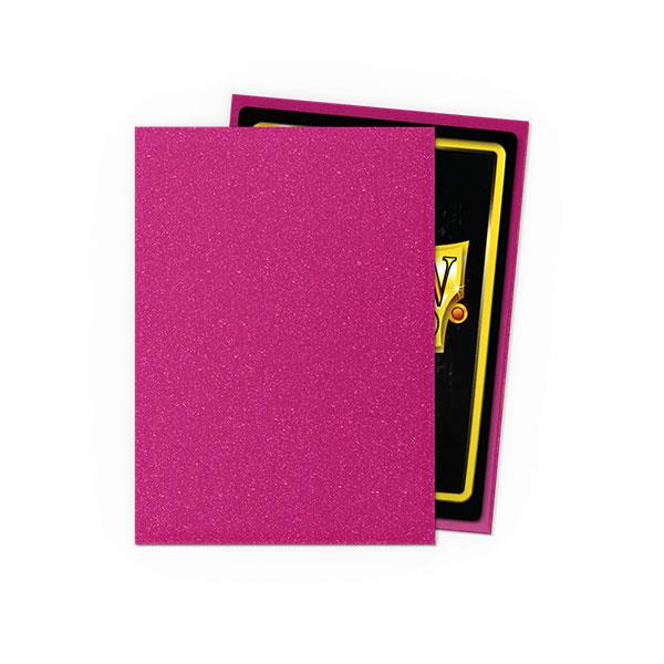 Dragon Shield Sleeves Standard- Matte Sparkles Pink Sapphire (100 ct.) By Arcane Tinmen