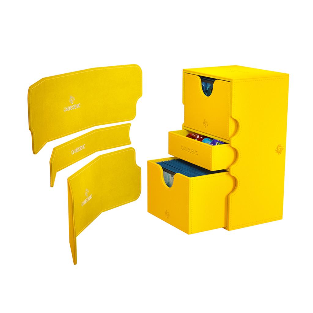 Stronghold Deck Box 200+ XL Yellow TCG Gamegenic
