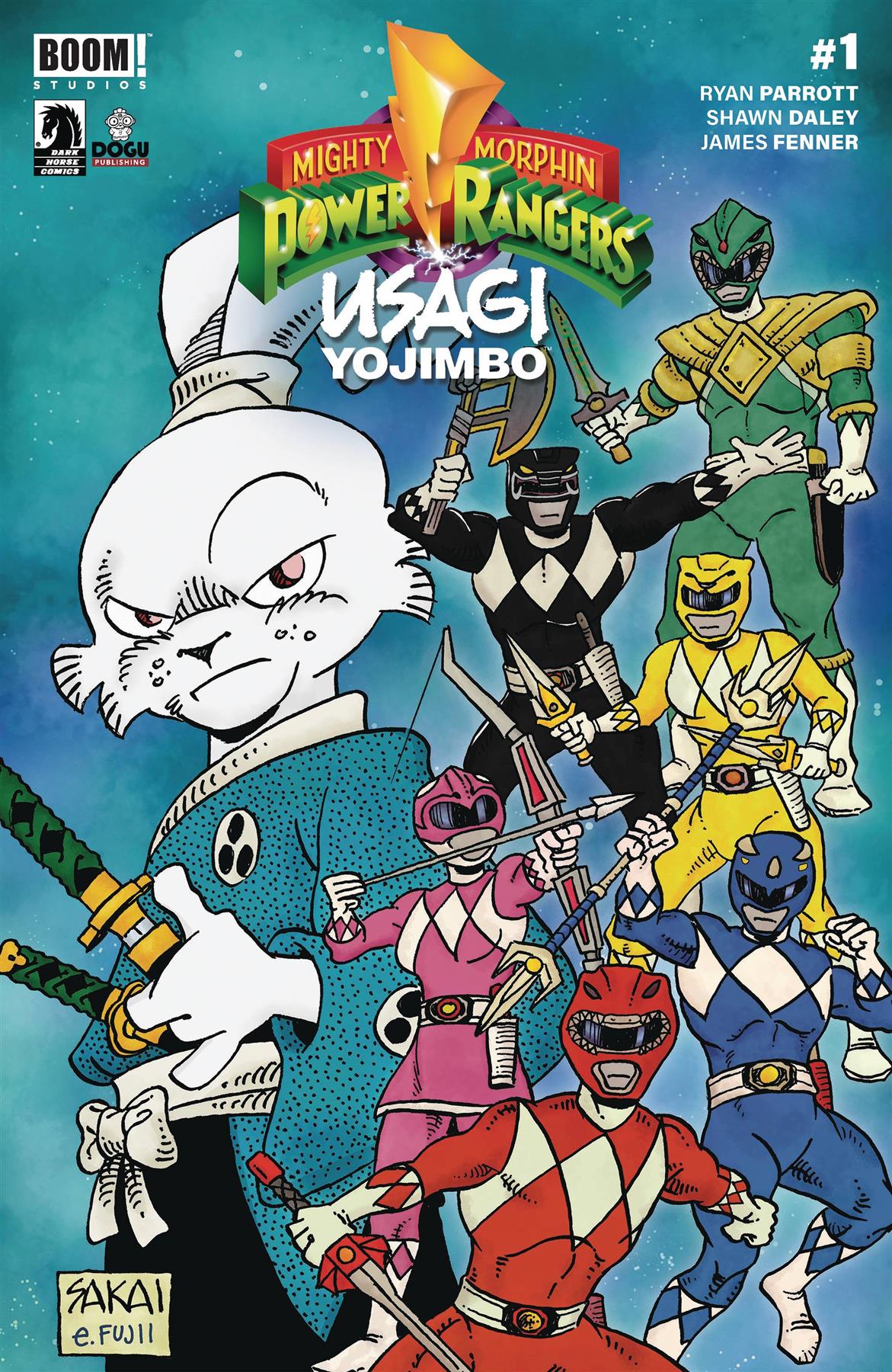 Mighty Morphin Power Rangers Usagi Yojimbo #1 Cvr B Sakai (c Boom! Studios Comic Book