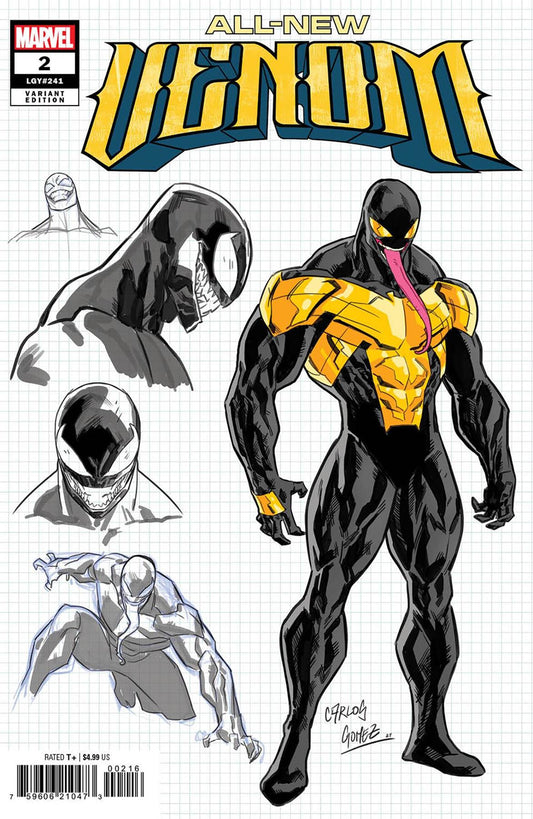 All New Venom #2 10 Copy Incv Carlos Gomez Design Var 10 Copy Incv Carlos Gomez Design Var Marvel Prh Comic Book 2025