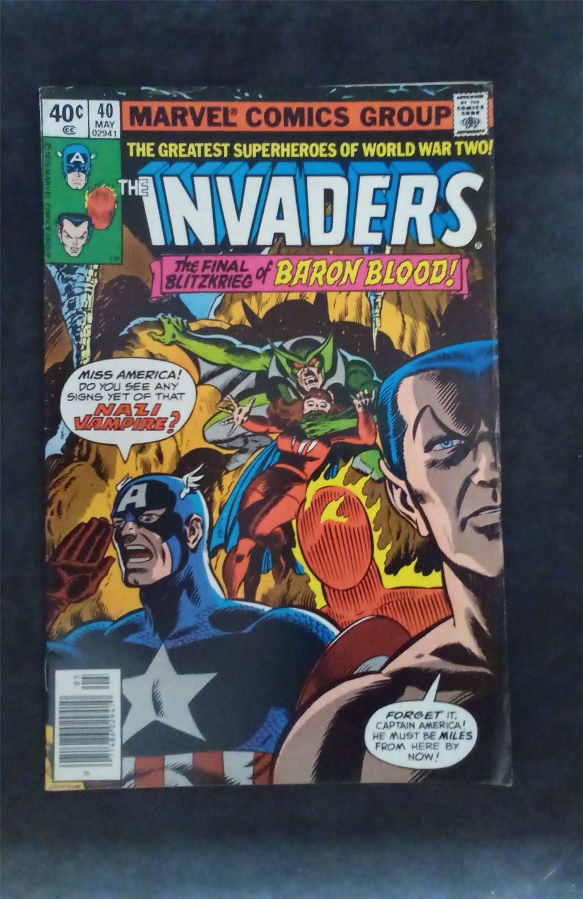 The Invaders #40 1979 marvel Comic Book