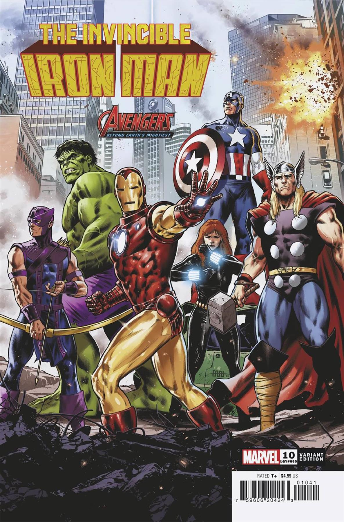 Invincible Iron Man #10 Cafu Avengers 60th Var (Cafu Avengers 60th Var) Marvel Prh Comic Book 2023
