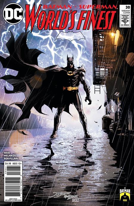 Batman Superman Worlds Finest #30 Cvr D Jorge Jimenez Batman 85th Anniversary Card Stock Var DC Comics Comic Book