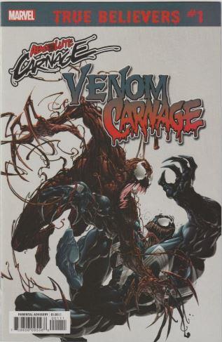 True Believers Absolute Carnage Venom Vs Carnage #1 () Marvel Comics Comic Book