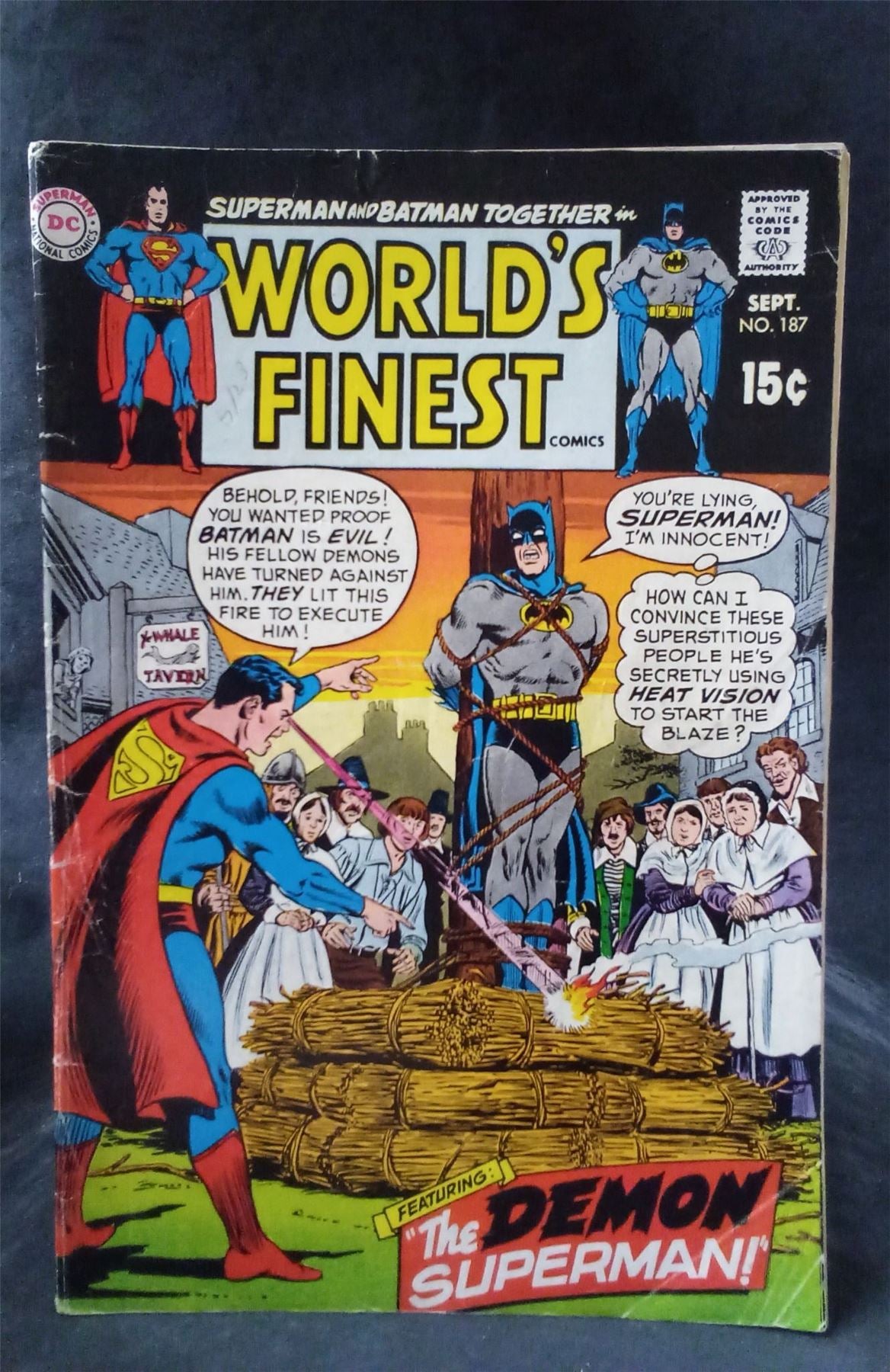 World's Finest Comics #187 1969 DC Comics Comic Book