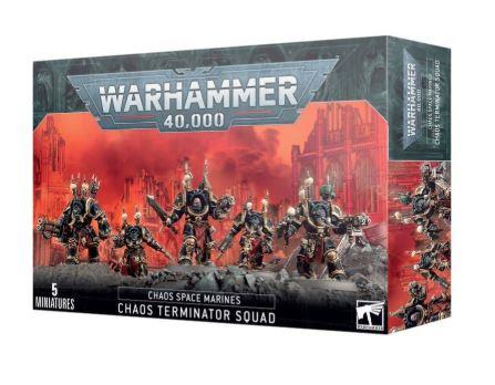 Warhammer 40k- Chaos Space Marines Chaos Terminator Squad 43-19 by Games Workshop