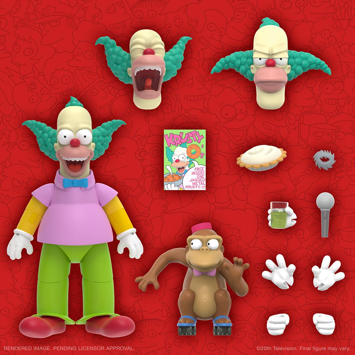 Simpsons Ultimates W2 Krusty The Clown Action Figure