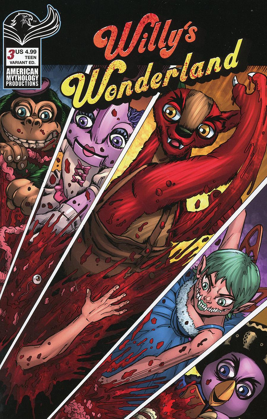 Willys Wonderland Prequel #3 Cvr B Calzada (Cvr B Calzada) American Mythology Productions Comic Book 2022