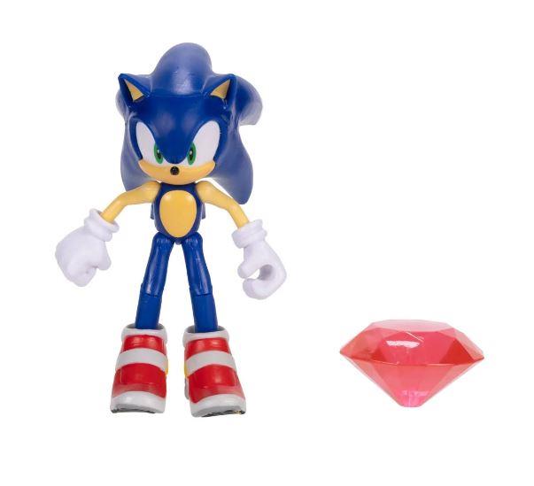 Sonic the Hedgehog 4-Inch Action Figures Wave 20 Sonic with red Chaos Emerald by Jakks Pacific