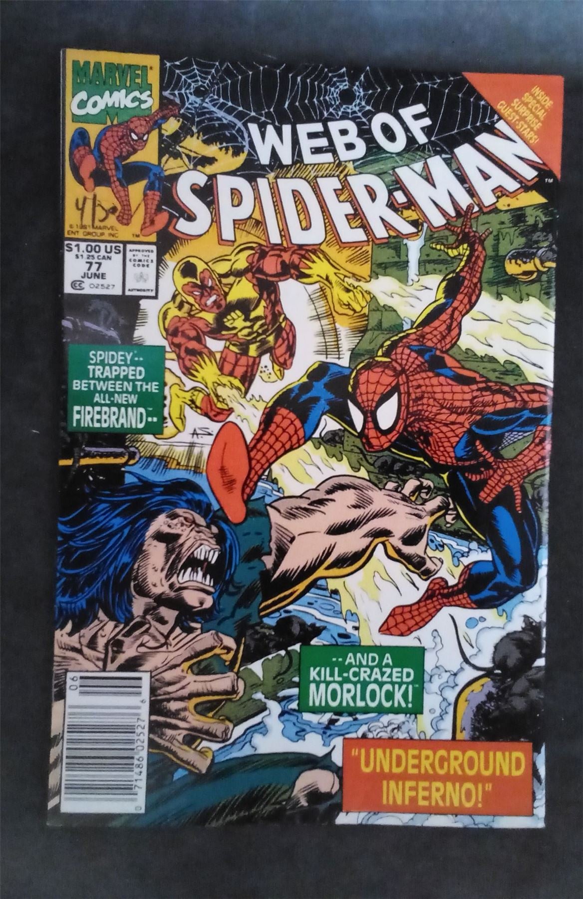 Web of Spider-Man #77 1991 marvel Comic Book