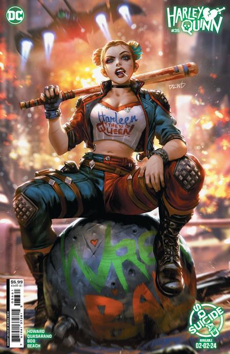 Harley Quinn #36 Cvr E Derrick Chew Suicide Squad Kill Arkham Asylum Harley Quinn Card Stock Var DC Comics Comic Book