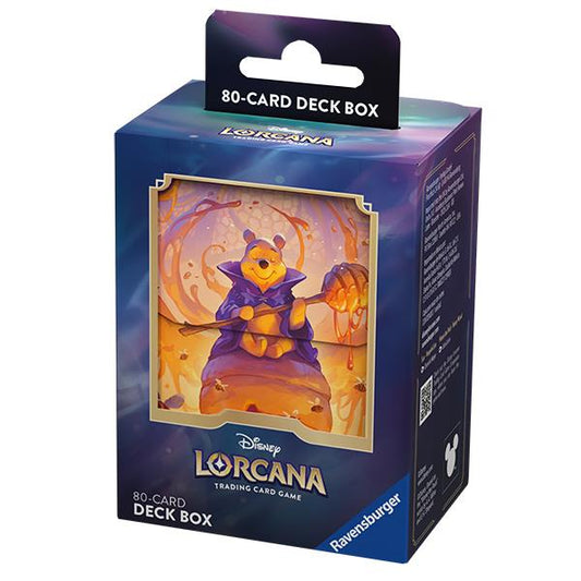 Disney Lorcana Azurite Sea Deck Box Pooh, Hunny Wizard TCG By Ravensburger