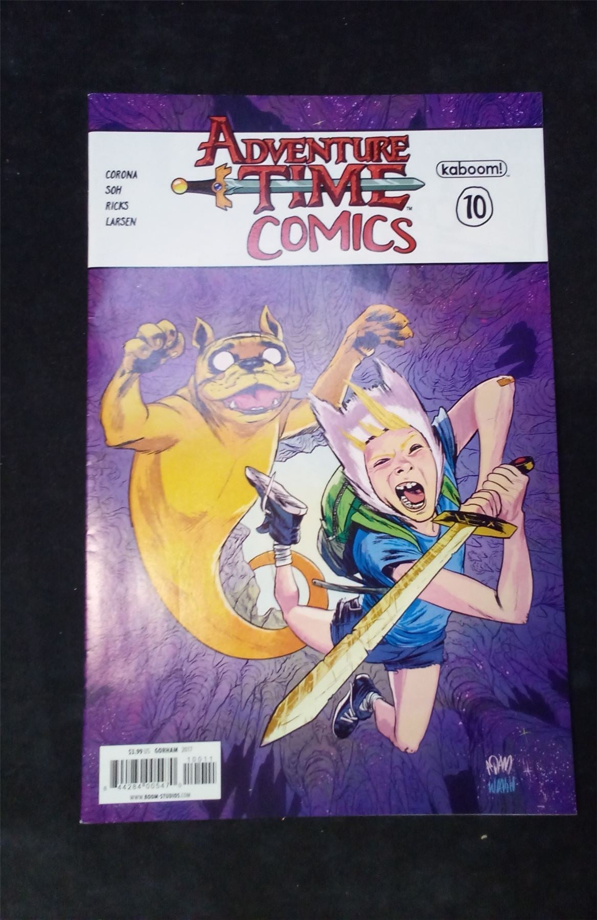 Adventure Time Comics #10 2017 Signed by Christine Larson Artist KaBOOM! Comics Comic Book