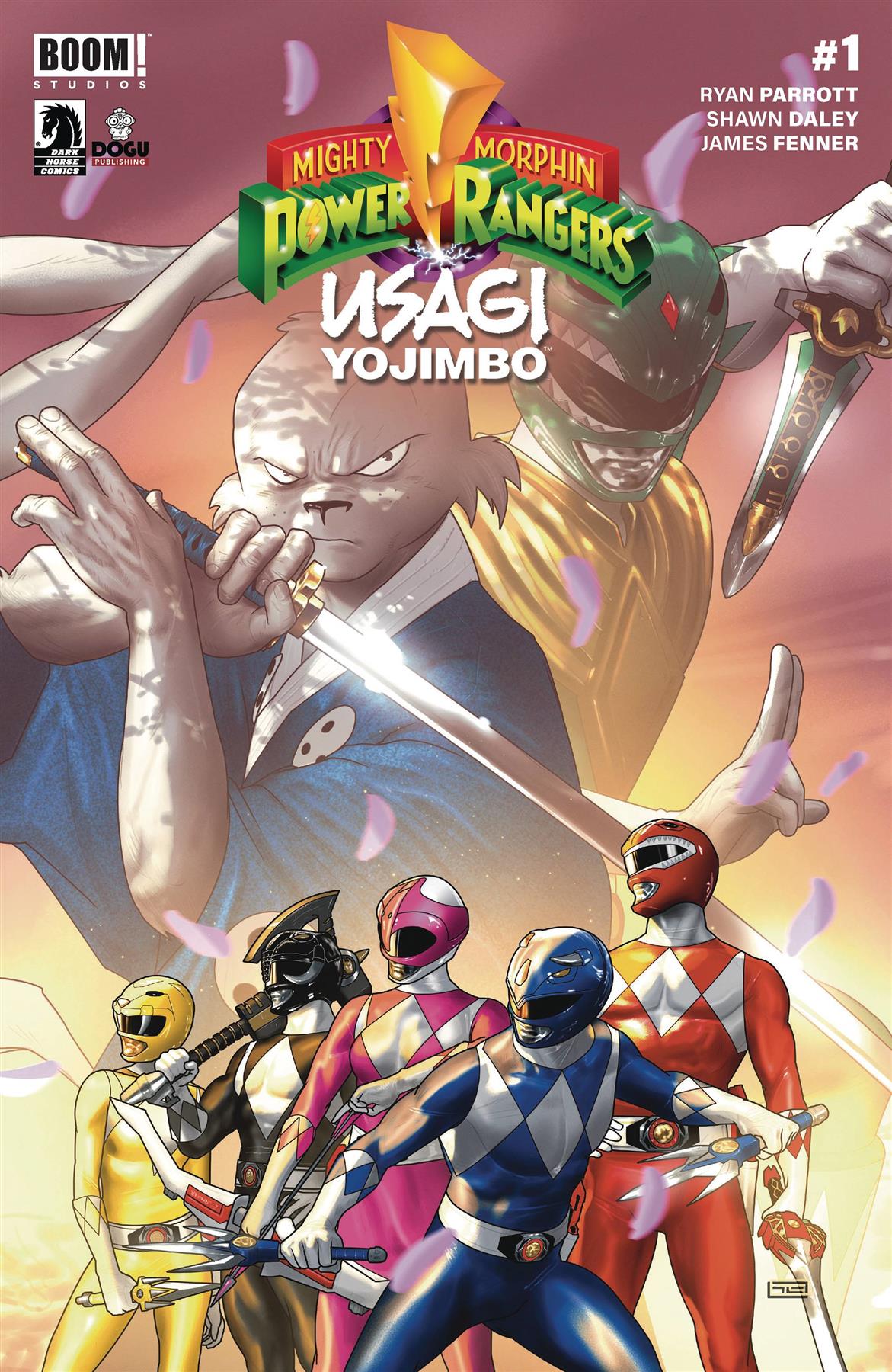 Mighty Morphin Power Rangers Usagi Yojimbo #1 Cvr A Clarke ( Boom! Studios Comic Book