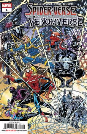 Spider-Verse vs Venomverse #1 2nd Ptg Cvr A Garron Var Marvel Prh Comic Book