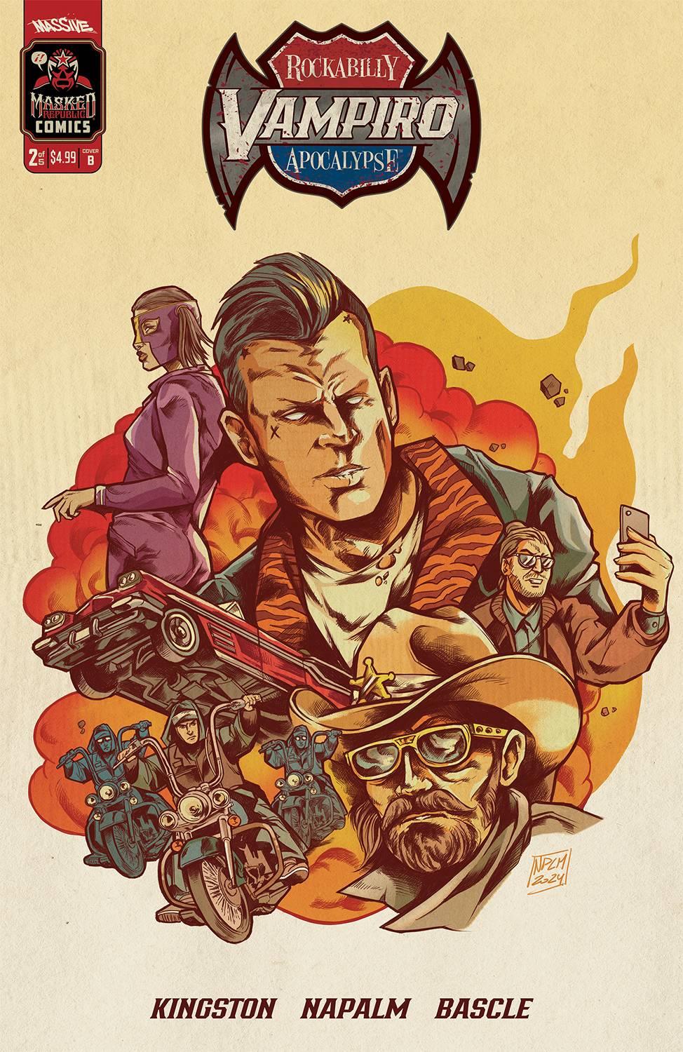 Vampiro Rockabilly Apocalypse #2 Cvr B Napalm Massive Comic Book 2024